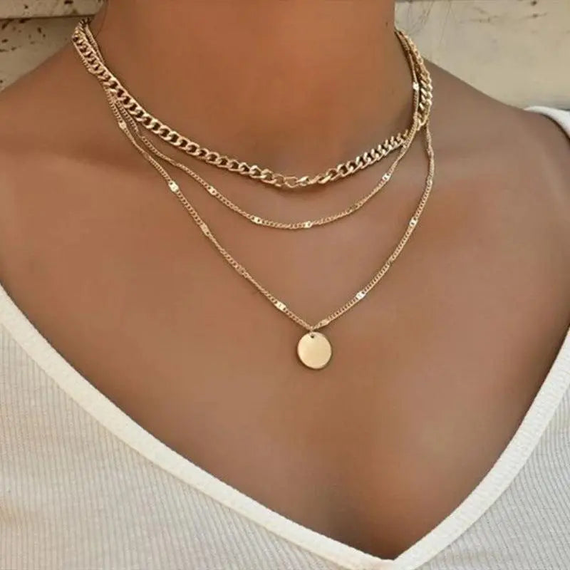 Golden and Silver Plated Necklace