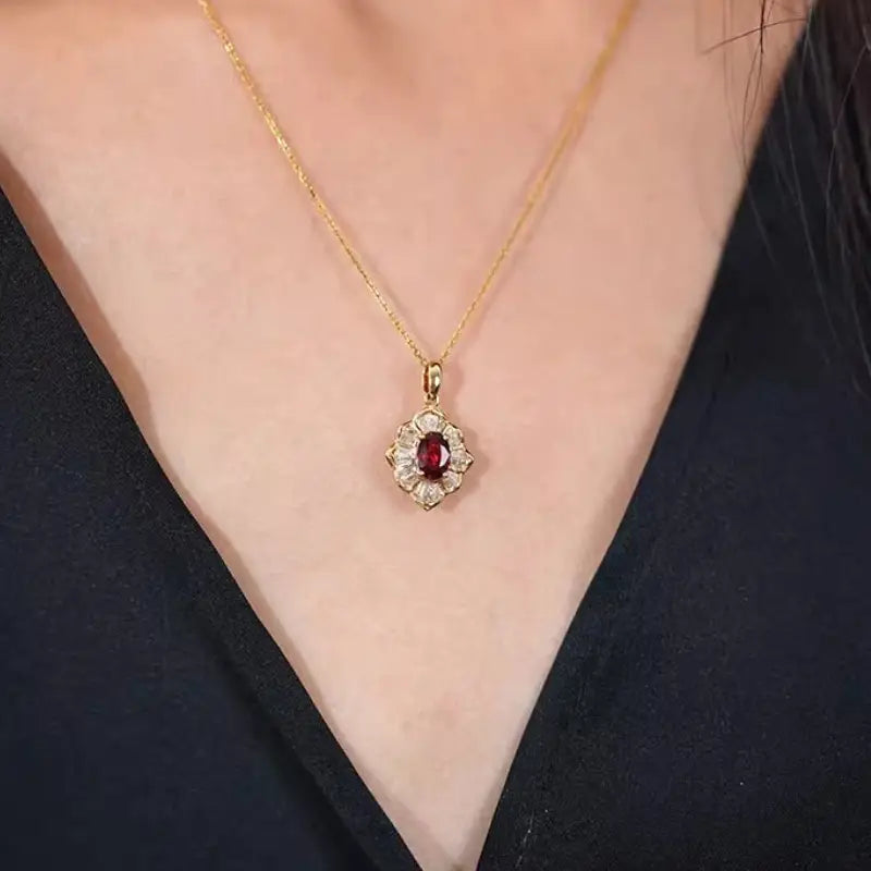 Kavella Solcrimson Necklace